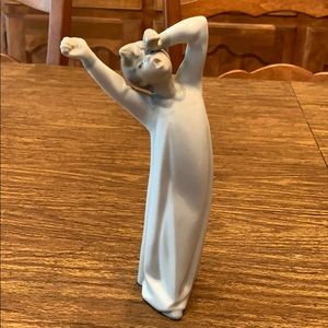 Lladro Retired Figurine Yawning Boy